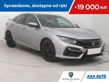 Honda Civic X Hatchback 5d 1.0 VTEC TURBO 126KM 2019 Honda Civic 1.0 VTEC Turbo, Salon Polska, Klima