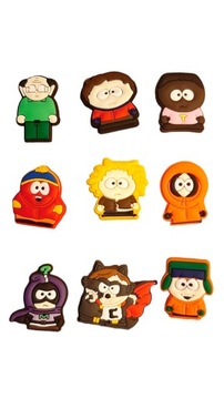 9 SZT. CHARMS DO CROCS SOUTH PARK PRZYPINKI