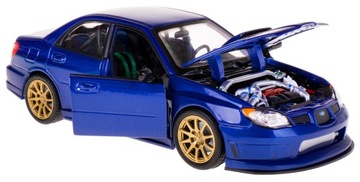 SUBARU IMPREZA WRX STI MODEL METAL 1:24 WELLY NIEB