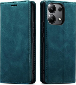 ЧЕХОЛ ИЗ МАГНИТНОЙ КОЖИ ОВЕЦЫ ДЛЯ XIAOMI REDMI ПРИМЕЧАНИЕ 13 4G + СТЕКЛО