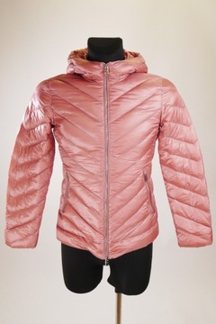 WOOLRICH Women's Pink Full Zip Padded Puffer Hooded Down Parka Jacket S RRP