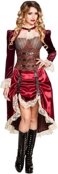 Kostium WESTERN Strój STEAMPUNK Sukienka RETRO roz. S