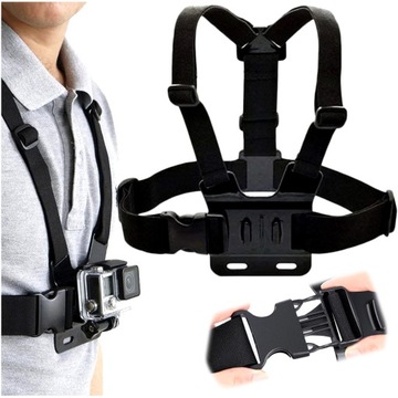REGULOWANE SZELKI NA KLATKĘ PIERSIOWĄ UCHWYT DO GOPRO KAMER SPORTOWYCH