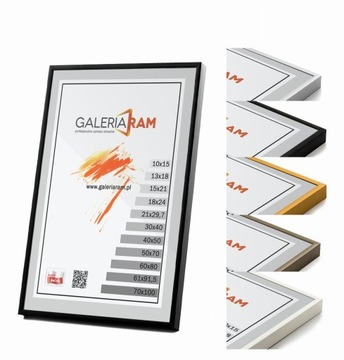 Rama,ramka ALUMINIOWA 40x80 - alu G 5 kolorów - Galeria Ram