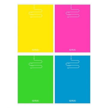 HERLITZ zeszyt 96k B5 kratka fluo color blocking