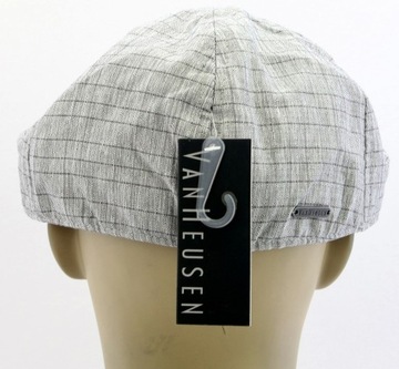 VAN HEUSEN Elegancki Kaszkiet męski 58-59cm Kratka