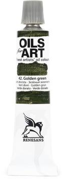 FARBA OLEJNA RENESANS 20ML 42. Zieleń złocista