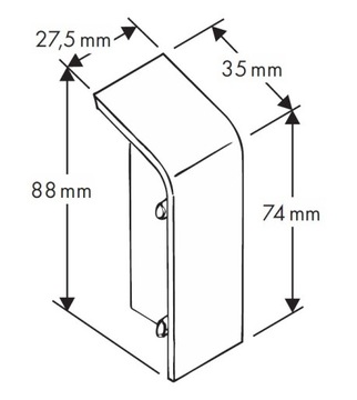 ŁĄCZNIK LISTWY MASKUJĄCEJ MARLEY BIAŁY