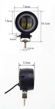 ГАЛОГЕННАЯ ФАРА СВЕТОДИОДНАЯ ЛАМПА CREE RING МОТОЦИКЛ x2