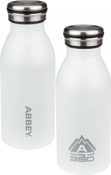 Butelka termiczna turystyczna podróżna na wodę napoje stalowa ABBEY 350ml
