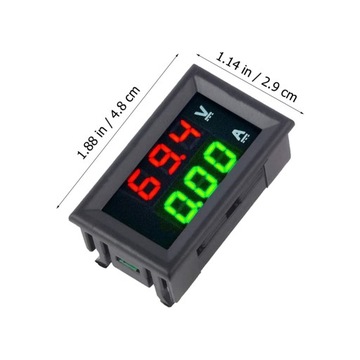 1 KS. 10A VOLTMETR AMPÉRMETR TESTER NAPÍNÁK PROUDU DISPLEJ PANEL ŘÍDÍCÍ MĚŘÍTKO PRO C