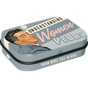 Pudełko miętówek Mintbox Women pills prezent retro