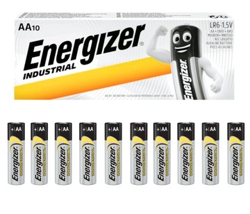 10x MOCNA BATERIA ENERGIZER INDUSTRIAL LR6 R6 AA