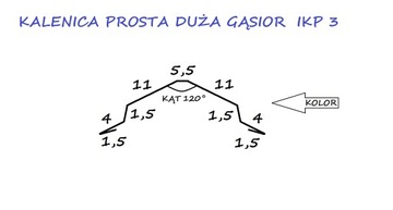 KALENICA PROSTA DUŻA GĄSIOR IKP3 STAL 2 MB