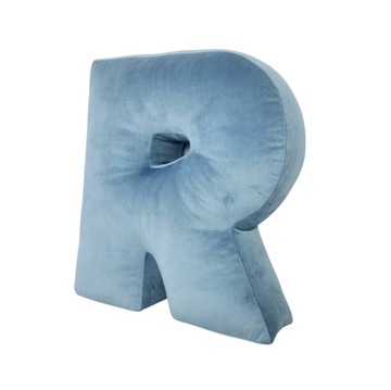 Olbrzymia poduszka litera R z weluru. Rozmiar XL 48 cm, KOLORY do wyboru!