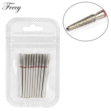 10pcs/Set Diamond Nail Drill Bit Rotery Electric Milling Cutters For