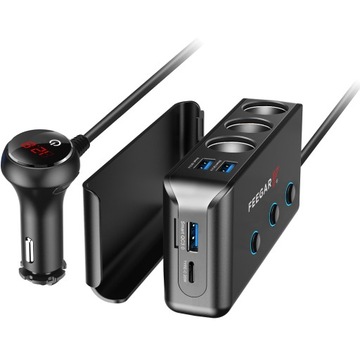 Rozdzielacz gniazda zapalniczki Feegar Ciga 200W 10A 12-24V USB