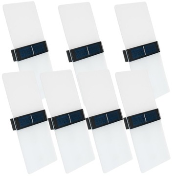 7x Kinkiet Lampka Solarna Ogrodowa Tarasowa AKRYL LED IP65 Góra Dół Czujnik