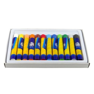 Пастельные мелки, масляная пастель, 12 цветов ASTRA