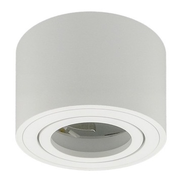 Oprawa natynkowa halogenowa TUBA ruchoma biała + żarówka LED insert ZESTAW