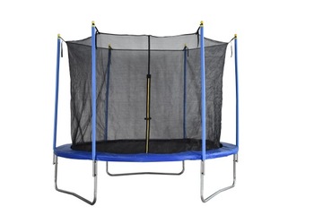 TRAMPOLINA OGRODOWA Z SIATKĄ 244 CM PROFESJONALNA