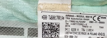 AIRBAG ZÁVĚS LEVÝ PRAVÁ SKODA OCTAVIA III