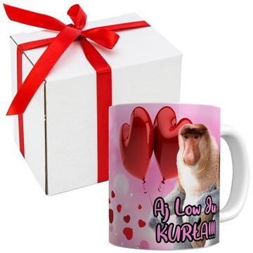 КРУЖКА НА ДЕНЬ ВАЛЕНТИНА AJ LOW JU KURŁA NOSACZ ПОДАРОК