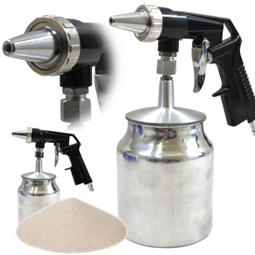 PISTOLET DO PIASKOWANIA + ŚCIERNIWO 25 kg PIASEK