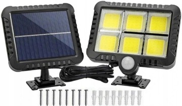 LAMPA SOLARNA 120 LED HALOGENOWA CZUJNIK RUCHU
