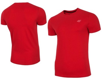 KOSZULKA MĘSKA T-SHIRT 4F M536 L CZERWONY