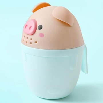 Прекрасная чашка для ополаскивания шампуня Baby Shower. Зеленые ложки.