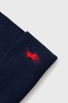 Czapka zimowa męska POLO RALPH LAUREN granatowa z logo