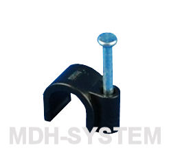 UCHWYT PRZEWODU 8 mm CZARNY 100szt FLOP KLIP 8mm