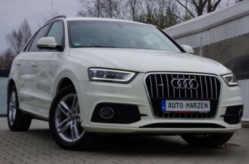 Audi Q3 I SUV 2.0 TDI 177KM 2013 Audi Q3 2.0 TDI CR 177 KM 4x4, S-Line, Navi, Polskora, Czarny sufit, GWARA