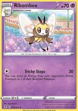 Oryginalna Karta Pokemon Evolving Skies - Ribombee EVS 079