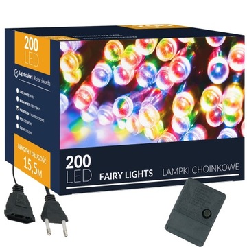 РОЖДЕСТВЕНСКИЕ ЕЛОЧНЫЕ ПОДСВЕТКИ 200 LED 16м OUT/OUT для елки MULTI CHRISTMAS