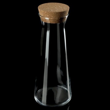 СТЕКЛЯННЫЙ ГРАФИН ДЛЯ ВОДЫ КУВШИН С ПРОБКОЙ ДЛЯ ЛИМОНАДНОГО СОКА 1Л