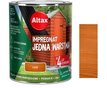ALTAX IMPREGNAT DREWNA OGRODOWEGO CEDR 0.75L