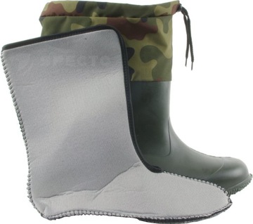 ПОЛЬСКИЕ мужские резиновые сапоги ОХОТНИЧЬИ резиновые сапоги WATERPROOF LIGHT CAMO для ЛЕСА