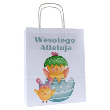 torba papierowa A5 z nadrukiem WESOŁEGO ALLELUJA