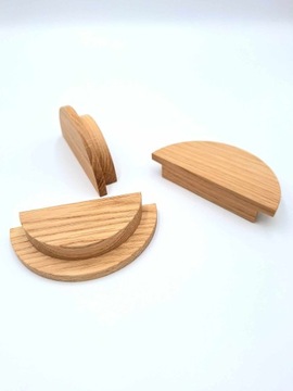 ДЕРЕВЯННАЯ МЕБЕЛЬНАЯ РУЧКА ПОЛУКРУГА, МАССИВ ДУБА, 8 СМ КАЧЕСТВА! РЕЖИССЕР !