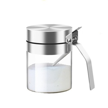 Pojemnik na przyprawy słoiczek + łyżka 300ml AA176