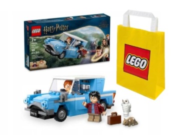 LEGO HARRY POTTER 76424 FORD ANGLIA + LEGO TORBA PAPIEROWA MAŁA 6315786