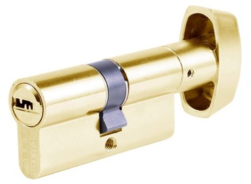 Cylinder Zamka Klucz Pokrętło Złoty TESA ASSA ABLOY T65B4030L