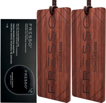 2x Fresso Signature Man Zawieszka zapachowa drewno
