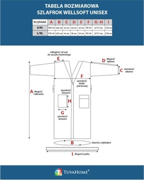 Szlafrok wellsoft unisex L/XL pudrowo różowy TUVA HOME