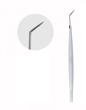 Sonda lifting laminacja rzęs PRO z rowkami BIAŁA