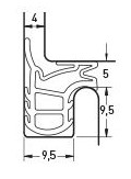 USZCZELKA DRZWI STALOWE JASNY BRĄZ STL 7502 GRUBA 1mb