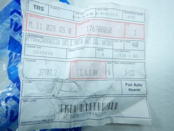 DRŽÁTKO DVEŘE LEVÝ P/T FIAT CROMA I 90-96 ASO