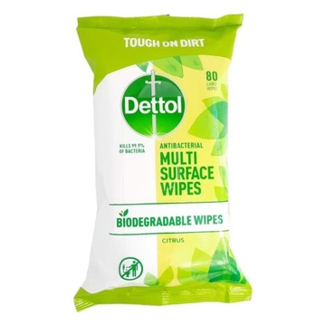 Dettol Chusteczki antybakteryjne duże a'80 1 szt.
